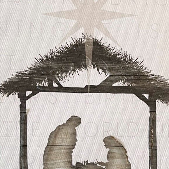FREE …Nativity Scene Wall Art 11X14” just pay shipping - Picture 2 of 3